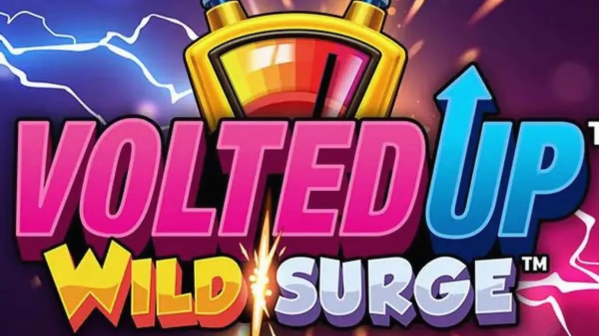 Tampilan visual neon dan futuristik dari slot VoltedUP WildSurge